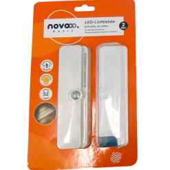 novooo LED Lichtleiste mit Bewegungsmelder, 2 Stück