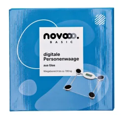 novooo Personenwaage digital Glas