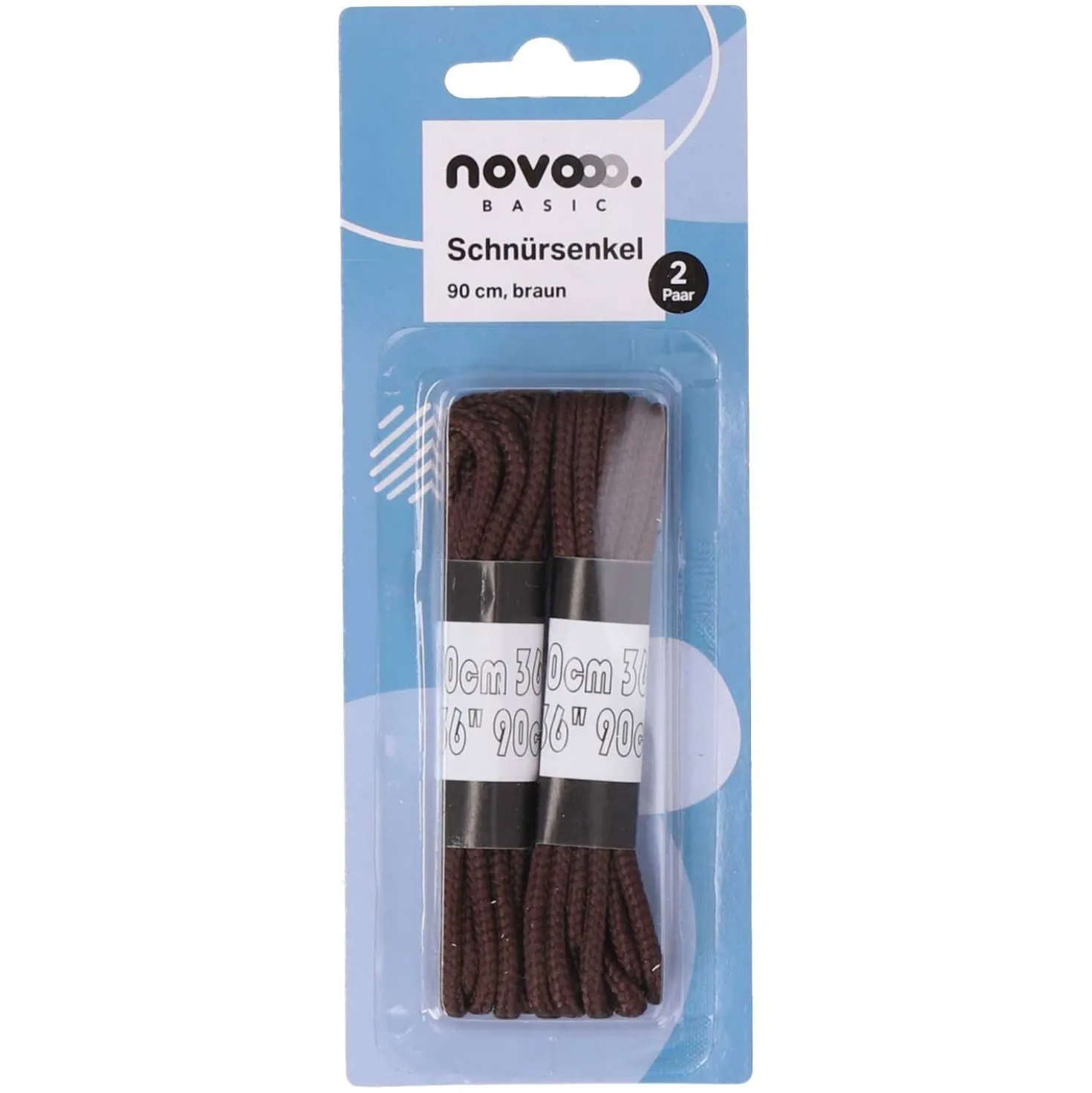 novooo Schnürsenkel, 90 cm, 2 Stück