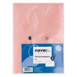 novooo Schutzmappe A5 mit Druckknopf, 2 Stück