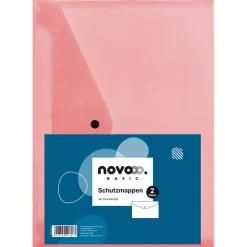 novooo Schutzmappe mit Druckknopf, 2 Stück