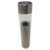 novooo Solar Lampe Edelstahl, 33 cm