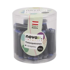 novooo Tintenpatronen, blau, 50 Stück