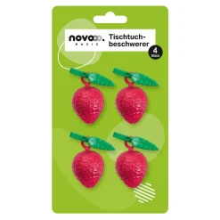 novooo Tischtuchbommel Früchtedesign, 4 Stück