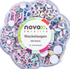 novooo Wackelaugen . bunt, 550 Stück