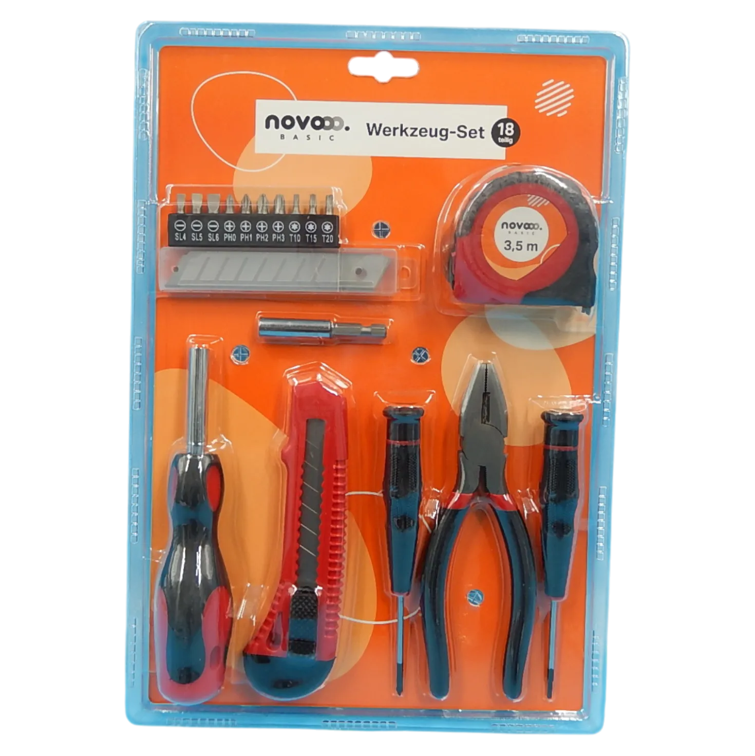 novooo Werkzeug-Set, 18-teilig