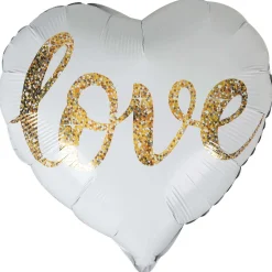 O'Canny Folienballon-Set Hochzeit, Ø 46 cm, 6-teilig