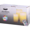 O'Canny LED Kerze Set mit Fernbedienung, 3 Stück