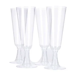 O'Canny Sektgläser Plastik -Set, 4 Stück