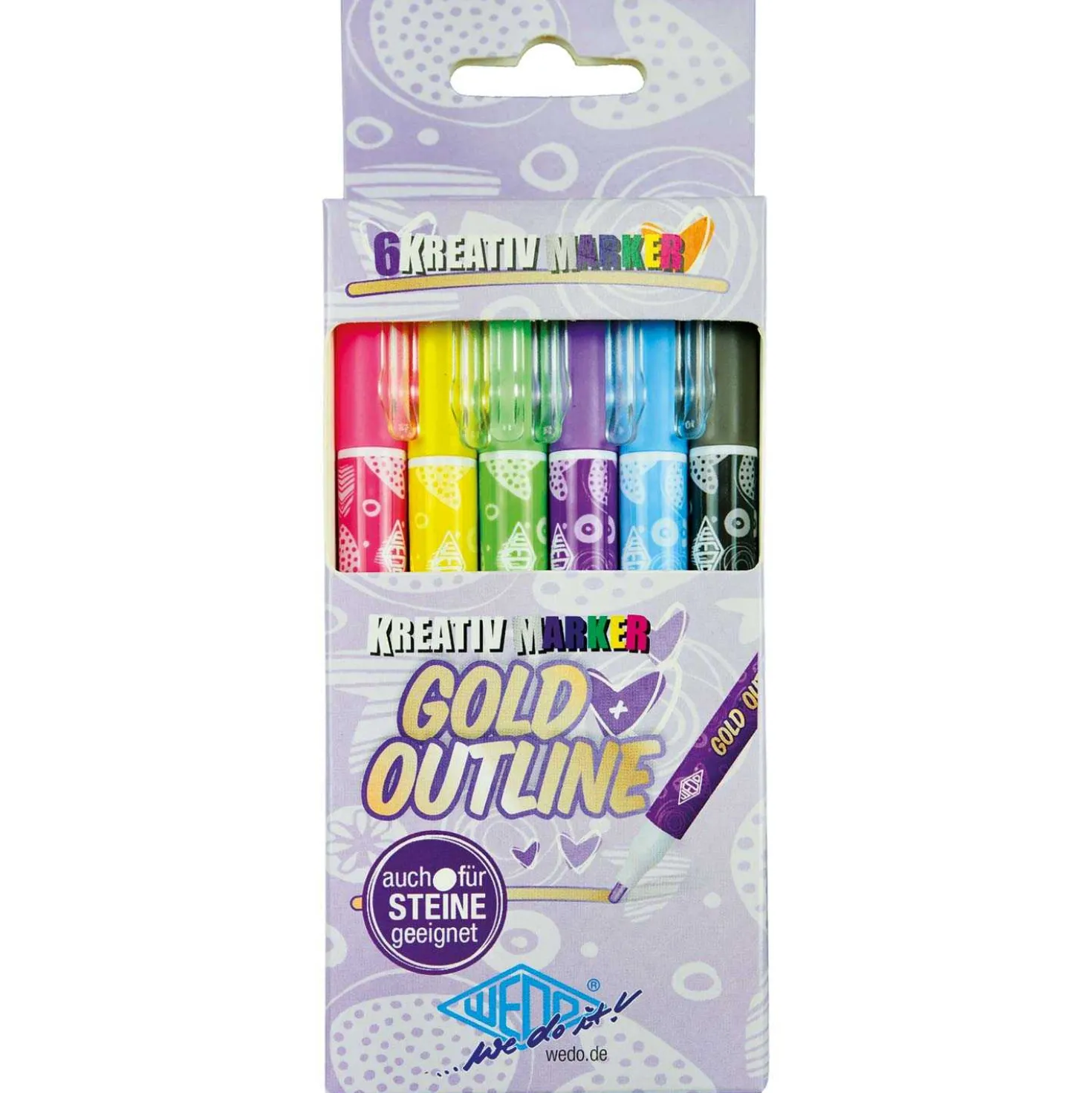 Outline Marker 6 Farben, gold