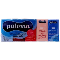 Paloma Taschentücher Exclusive, 4-lagig, 10 x 10 Stück