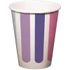 Pappbecher 0,25 l Stripetastic, 8 Stück