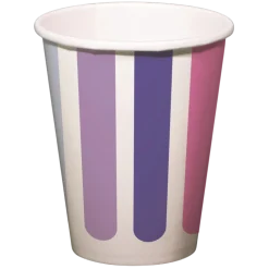 Pappbecher 0,25 l Stripetastic, 8 Stück