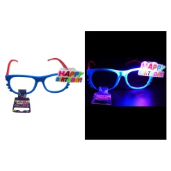 Partybrille LED Happy Birthday