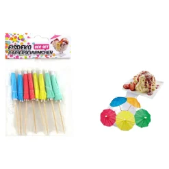 Partypicker Schirmchen bunt, 10 cm, 8 Stück