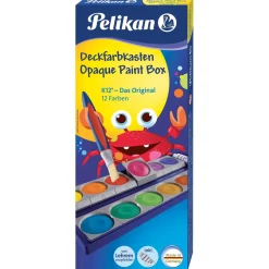 Pelikan Deckfarbkasten K12 12 Farben + 1 Deckweiß