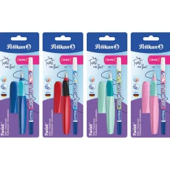 Pelikan Schreib-Set Twist Füllhalter + Tintenlöscher 4fach