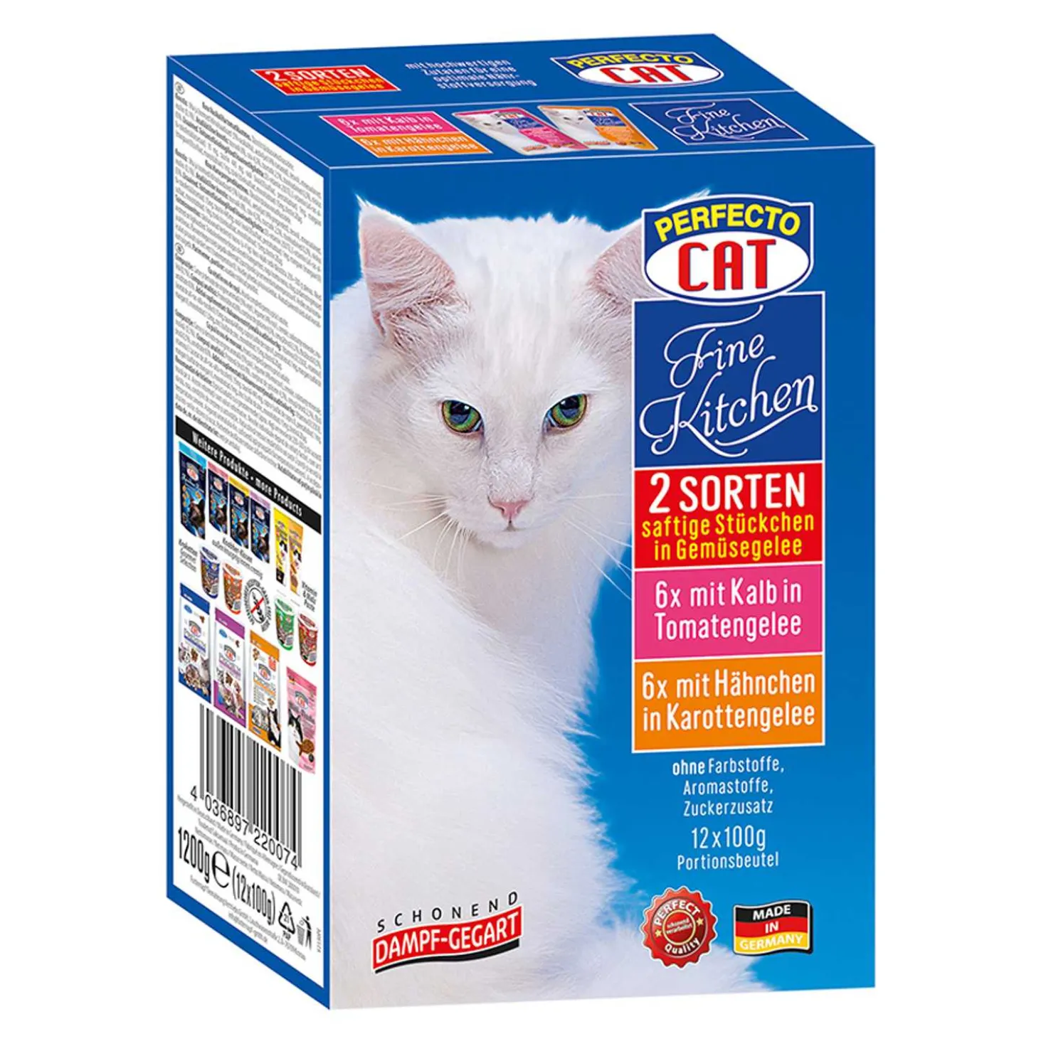 Perfecto CAT Katzenfutter Gelee, 12 Stück