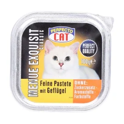 Perfecto Cat Katzenfutter mit Geflügel in Aluschale, 100 g