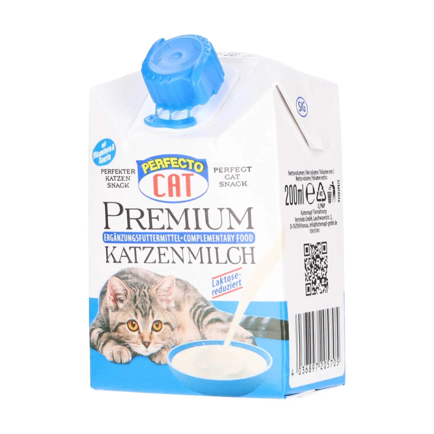 Perfecto Cat Premium Katzenmilch, 200 ml