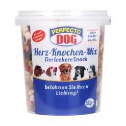 Perfecto Perfec. Hundesnack Herz-Knochen Mix im Eimer, 500 g
