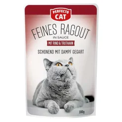 Perfecto Perfe Katzenfutter Beutel Rind und Truthahn, 100 g