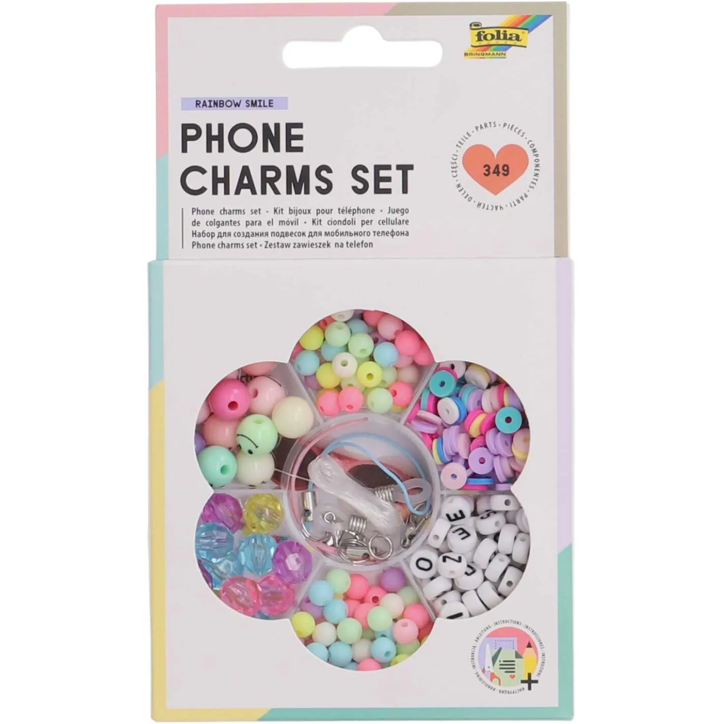 Perlen-Set Phone Charms, 349-teilig