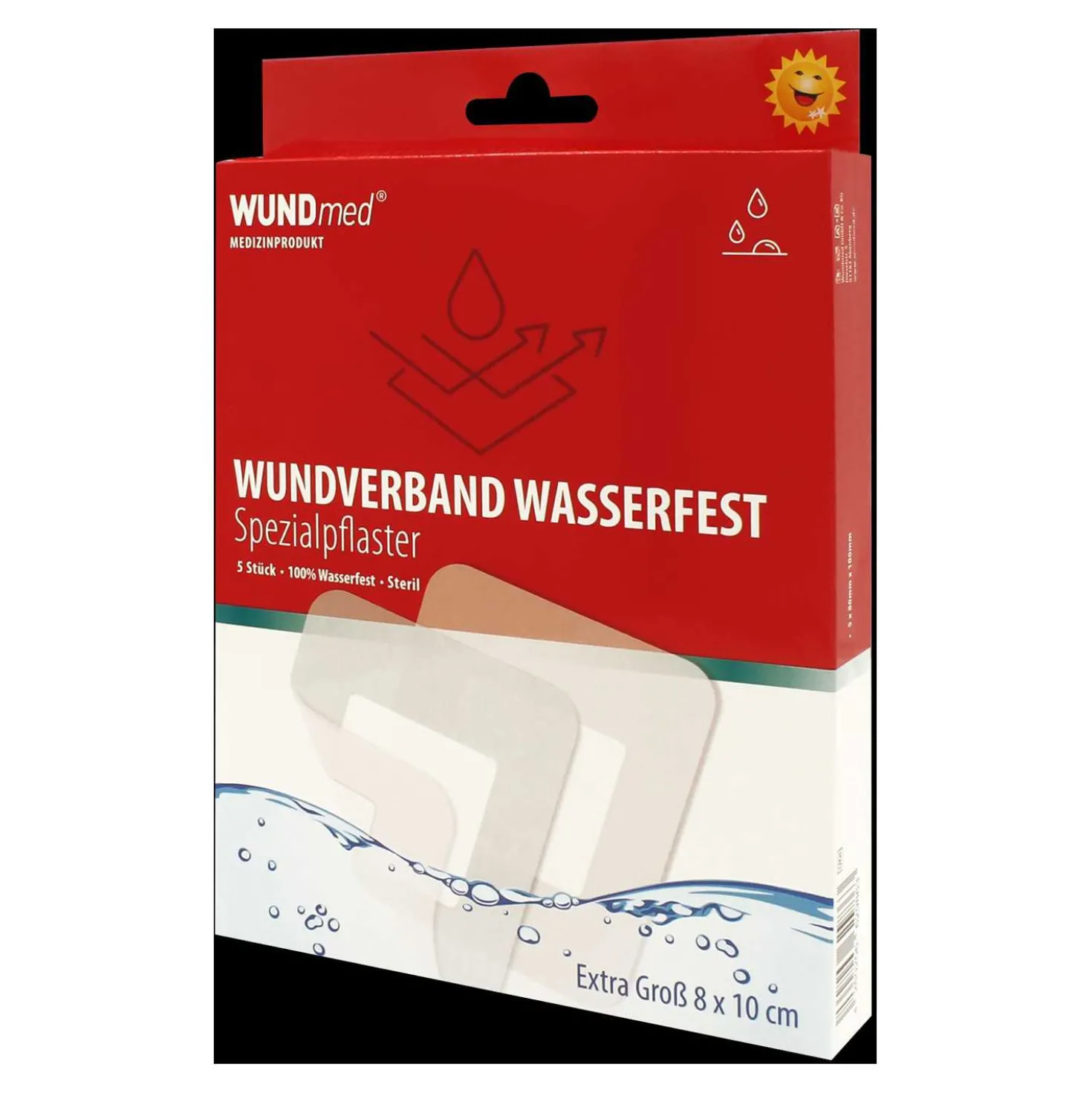 Pflaster wasserfest, 8 x 10 cm, 5 Stück