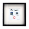 Rahmen Zermatt Duplo, schwarz, 23 x 23 cm
