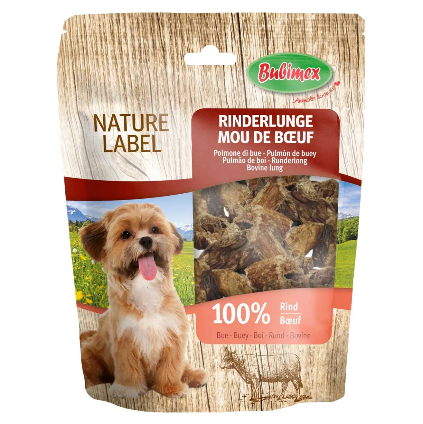 Rinderlunge Nature Label 100% Rind
