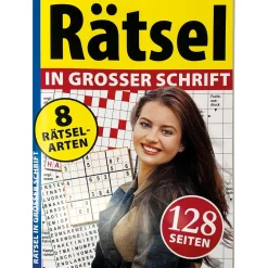 Rätsel-/Sudokuheft A4 128 Seiten versch.Ausführungen