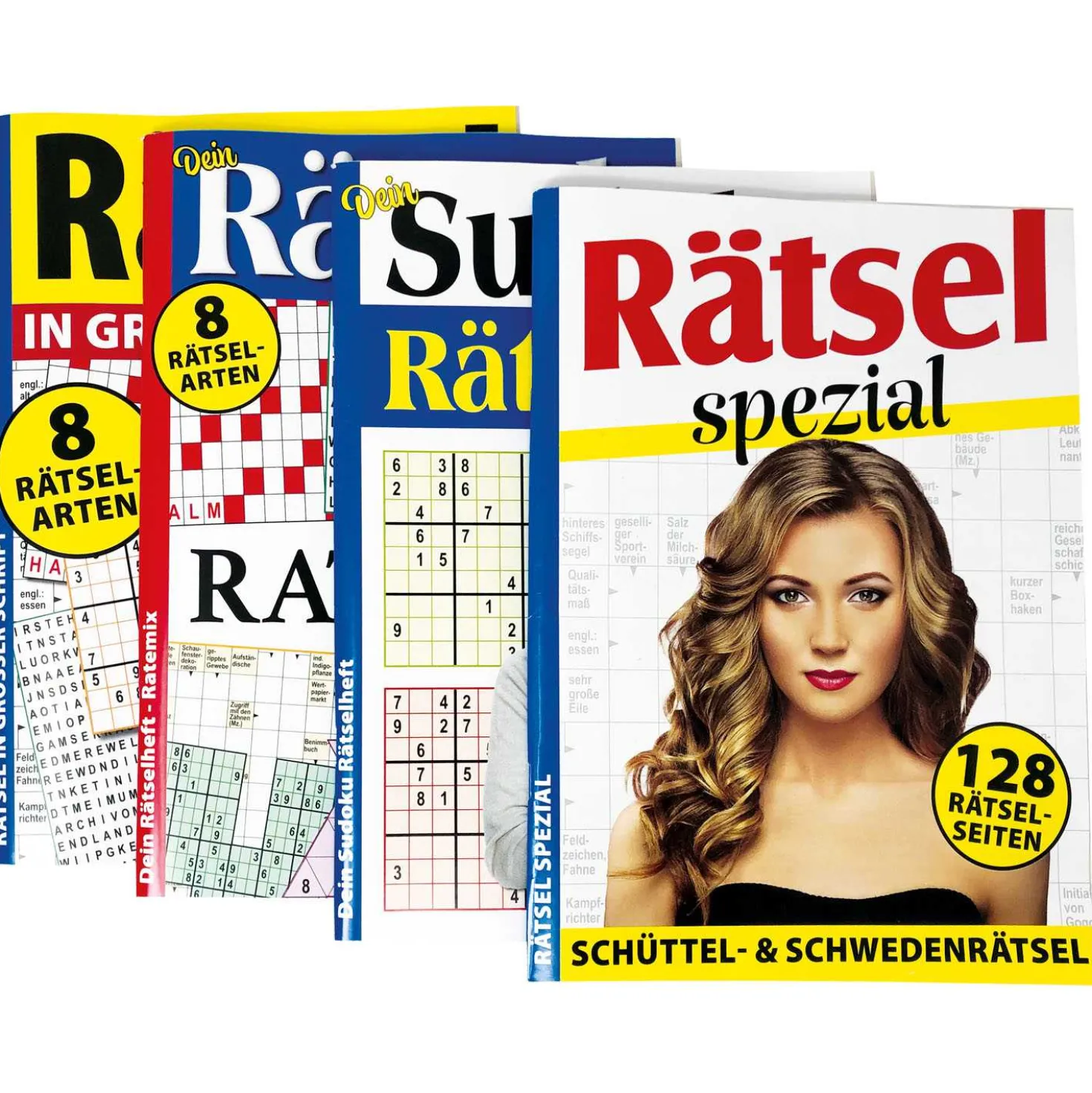 Rätsel-/Sudokuheft A4 128 Seiten versch.Ausführungen