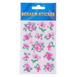 Schaum Sticker Blumen, 1 Blatt