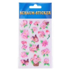 Schaum Sticker Blumen, 1 Blatt