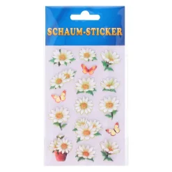 Schaum Sticker Blumen, 1 Blatt