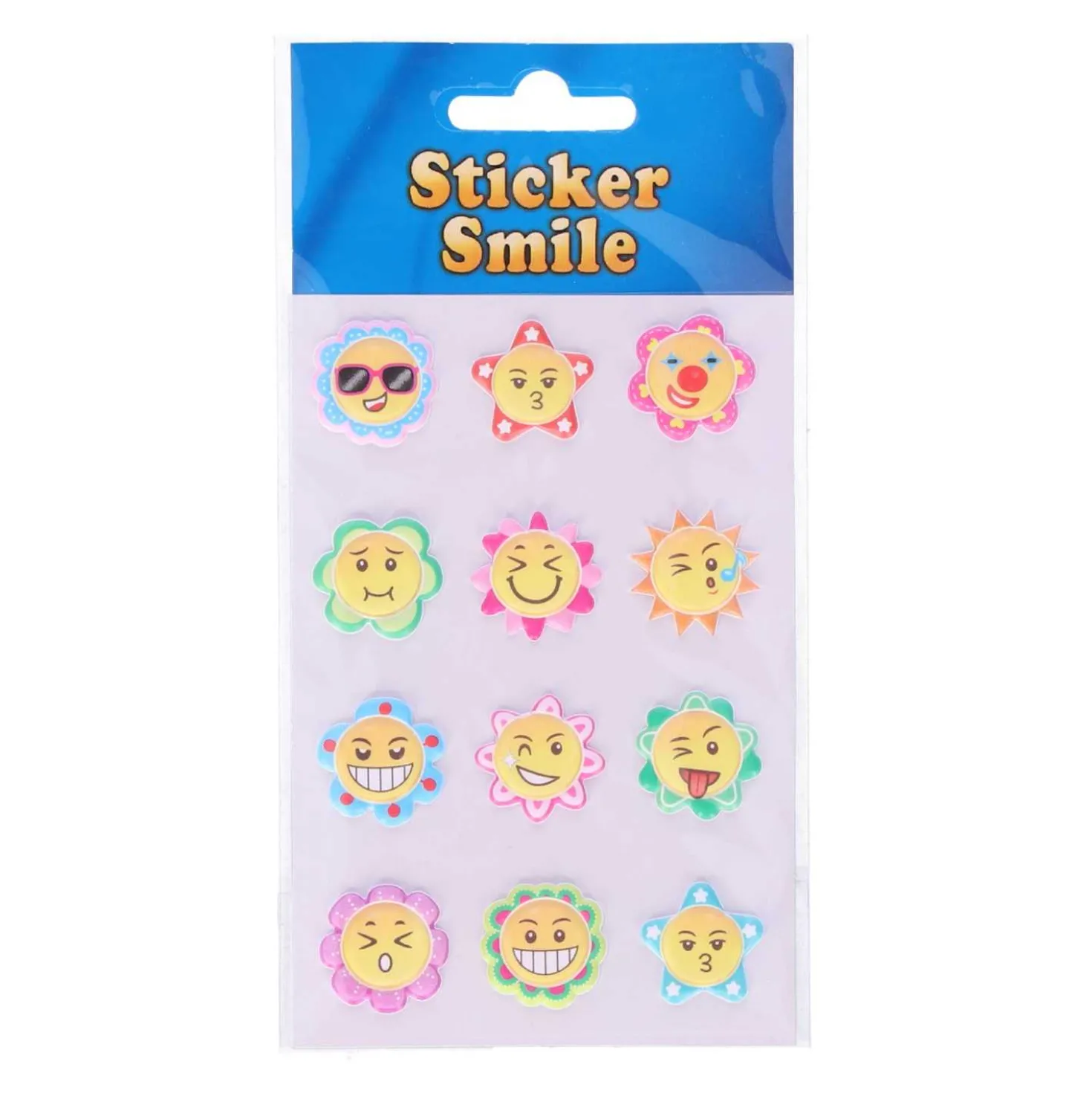 Schaum Sticker Smile 12 Sticker, 1 Blatt