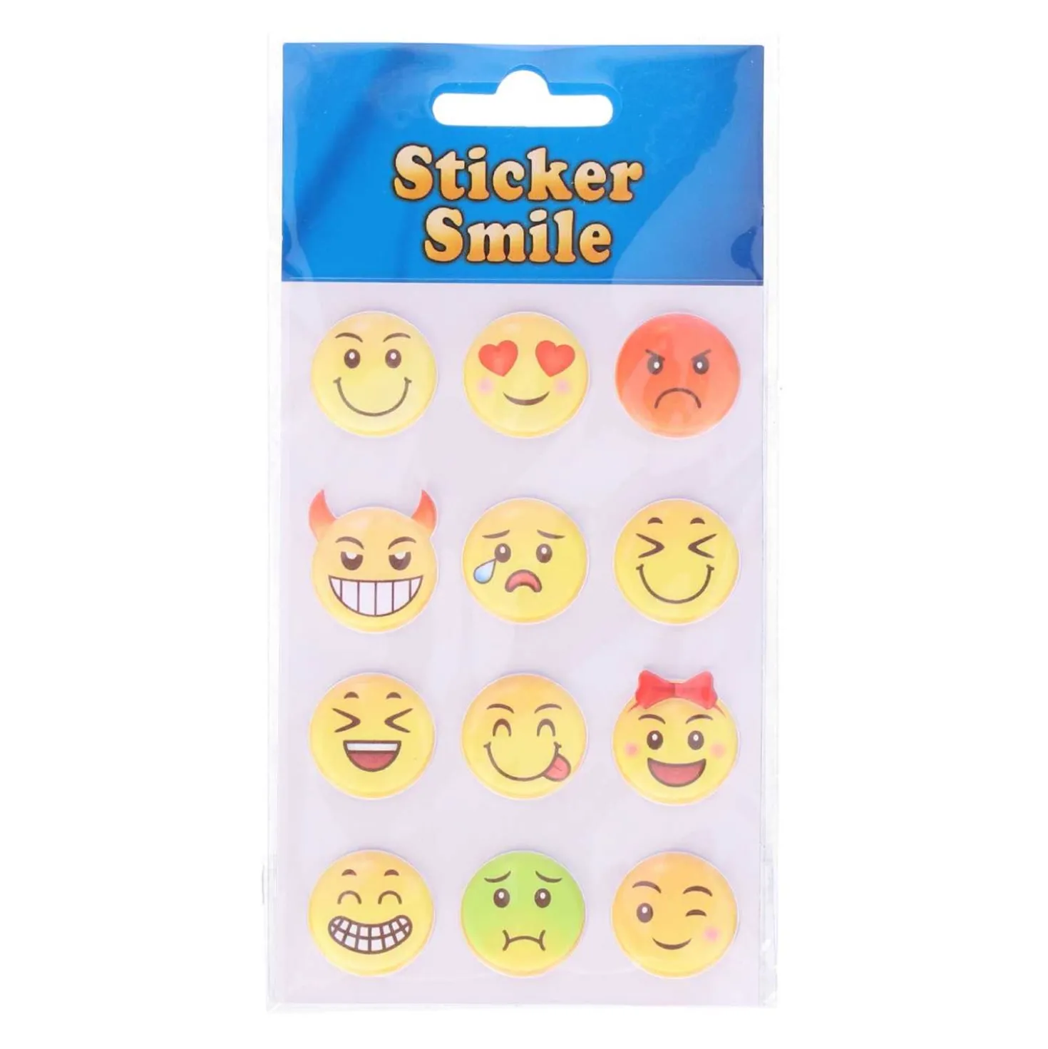 Schaum Sticker Smile 12 Sticker, 1 Blatt