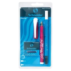Schneider Easy-Set Füllhalter inkl. Tintenlöscher & 6 Patronen