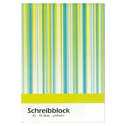 Schreibblock DIN A5 blanko, 50 Blatt