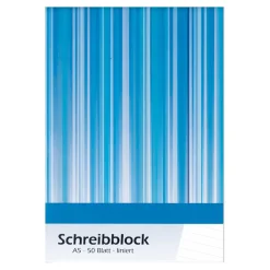 Schreibblock DIN A5 liniert, 50 Blatt