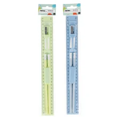 Schreib-Set Lineal, 30 cm, 5-teilig