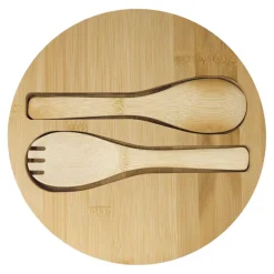 Schüssel mit Deckel und Besteck, Ø = 23,5 cm