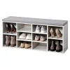 Schuhschrank mit Sitzkissen, weiß