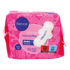 Sence Damenbinde Normal mit Flügel, 12 Stück