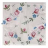 Servietten Blumenstickerei, 33 x 33 cm, 20 Stück