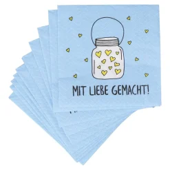 Servietten M. Liebe gemacht, 25 x 25 cm, 20 Stück