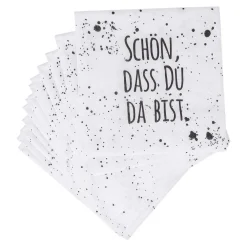 Servietten Schön dass du da bist