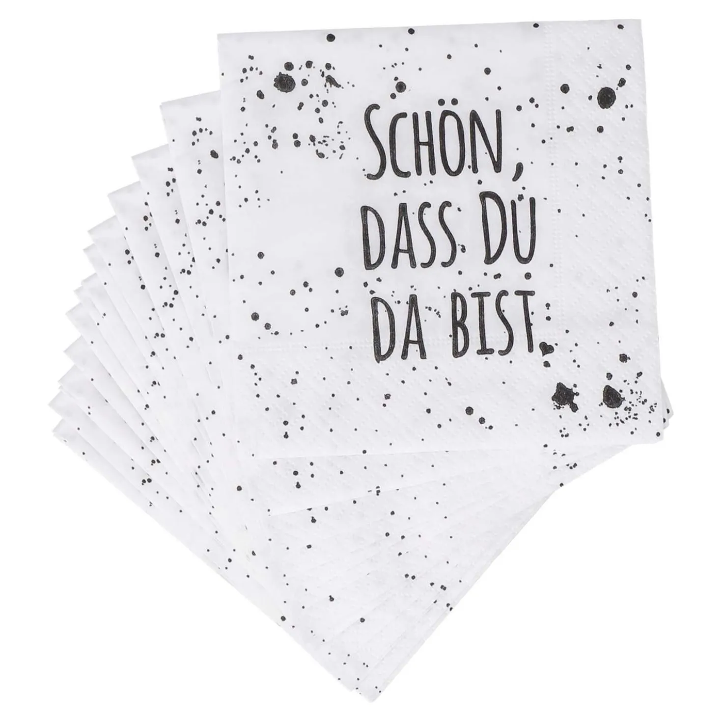 Servietten Schön dass du da bist