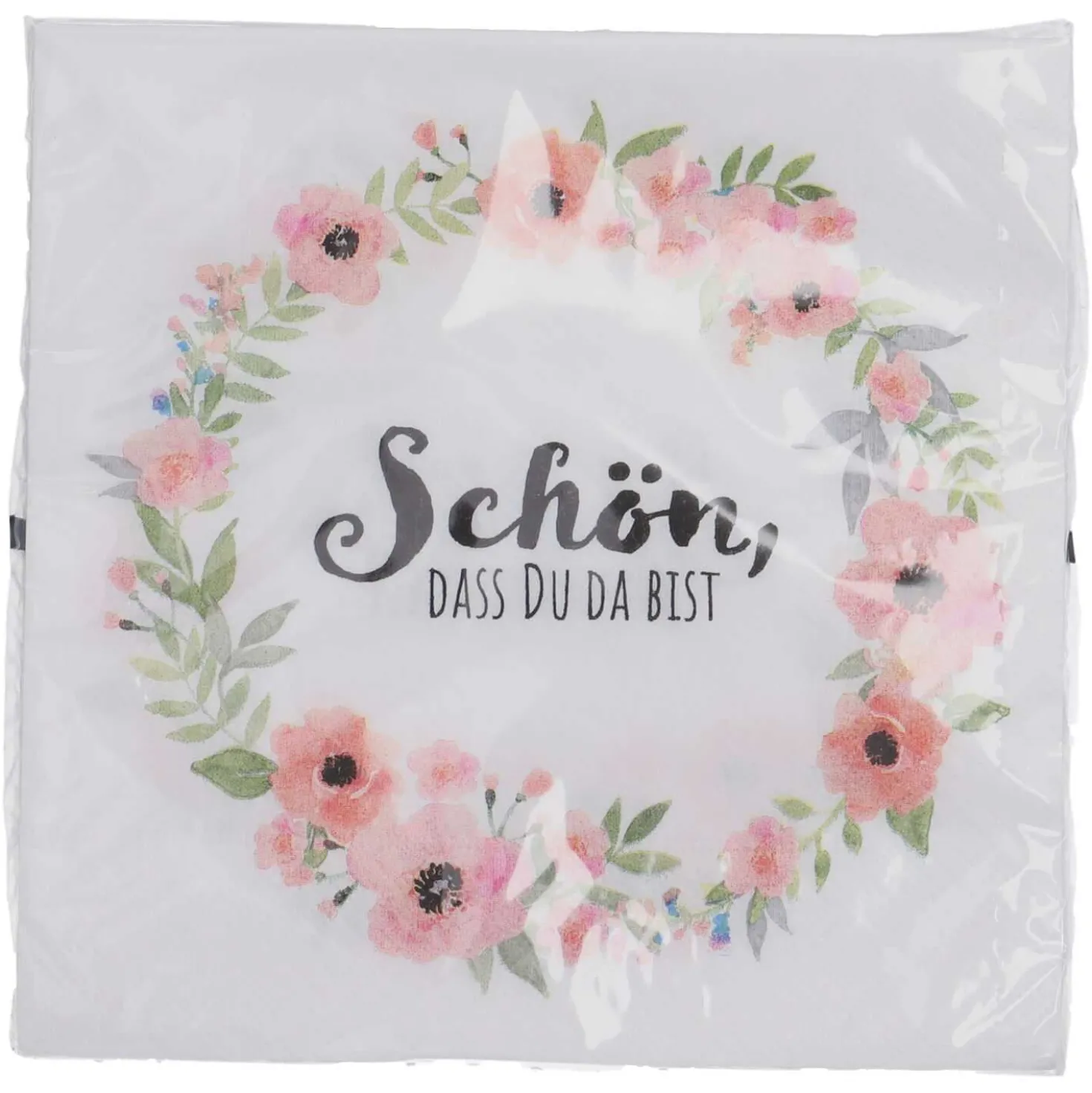 Servietten Schön dass du da bist, 33 x 33 cm, 20 Stück