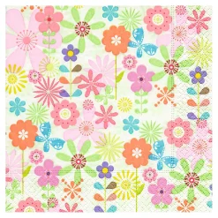 Servietten Simple Flowers, 33 x 33 cm, 20 Stück
